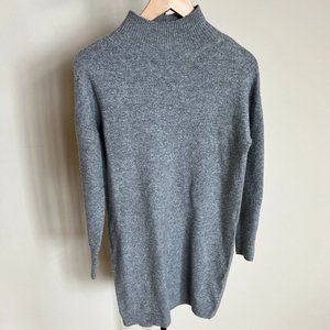 Topshop Funnel Neck Long Sleeve Sweater Dress